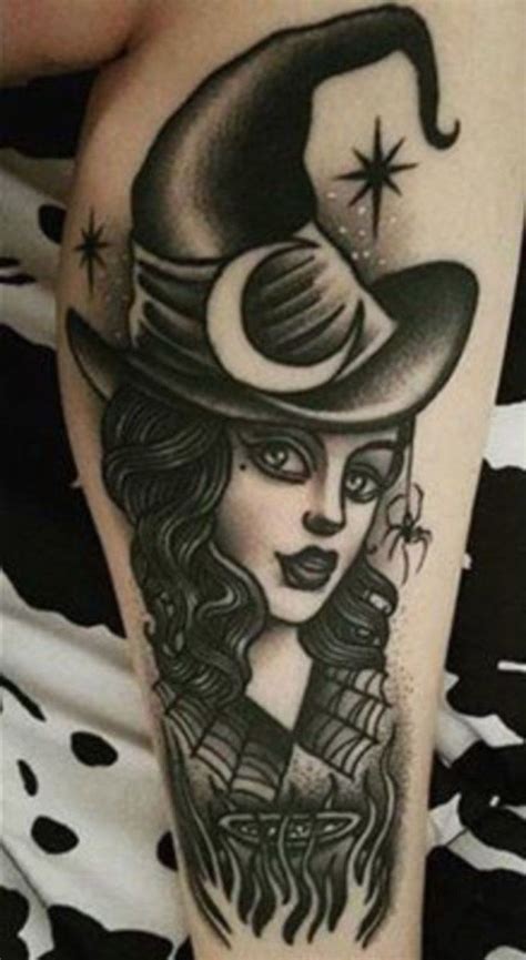 sexy witch tattoo|50 Witch Tattoos to Inspire You .